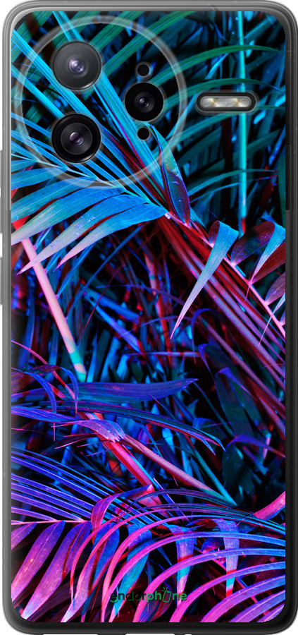 Силиконовый чехол Папоротник под ультрафиолетом для Xiaomi Poco F7 Ultra - 4069u-4086 изображение 