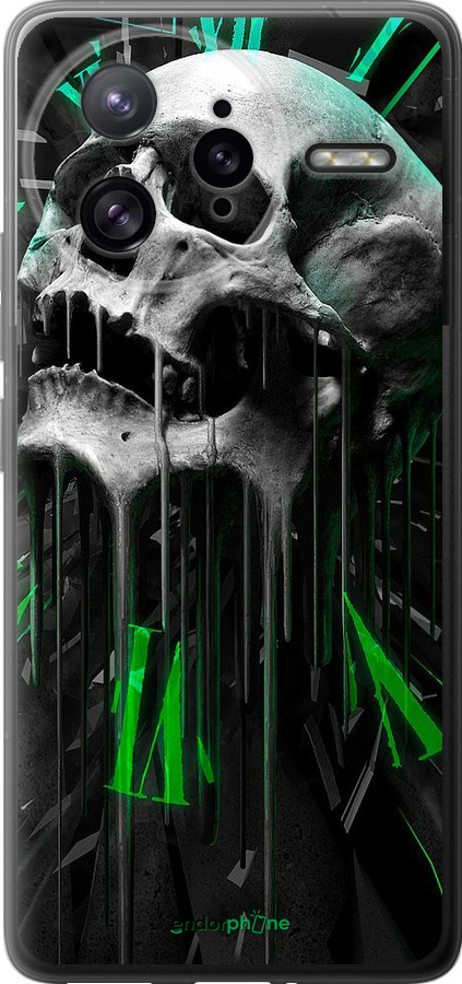 Силіконовий чехол Череп-годинник для Xiaomi Redmi K80 Pro - 4100u-4145 изображение 