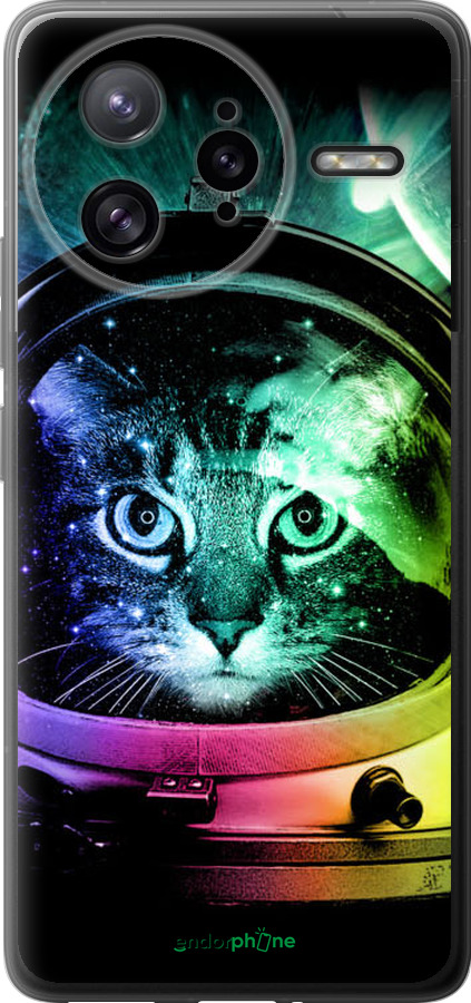 Силіконовий чехол Кіт-астронавт для Xiaomi Redmi K80 Pro - 4154u-4145 изображение 