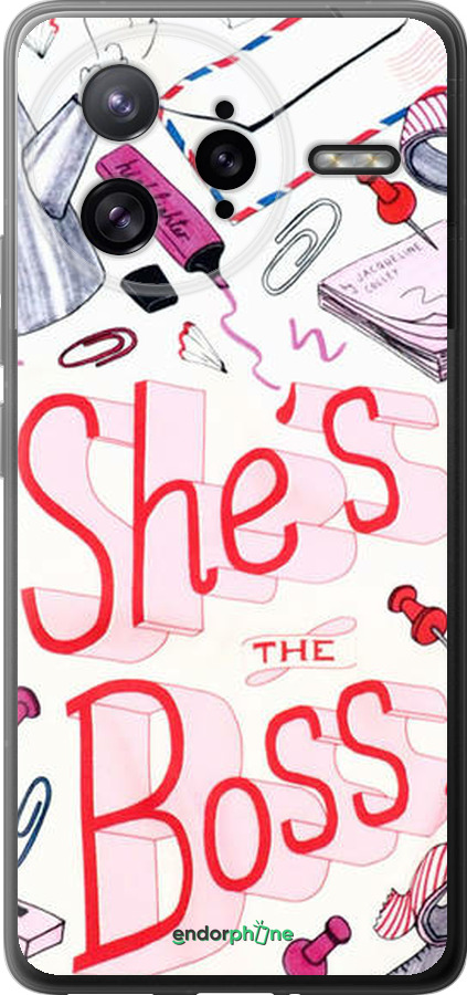 Силиконовый чехол she's the  boss для Xiaomi Poco F7 Ultra - 4254u-4086 изображение 