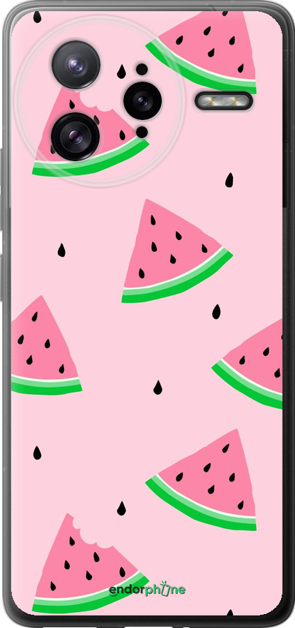 Силиконовый чехол Розовый арбуз для Xiaomi Redmi K80 Pro - 4314u-4145 изображение 