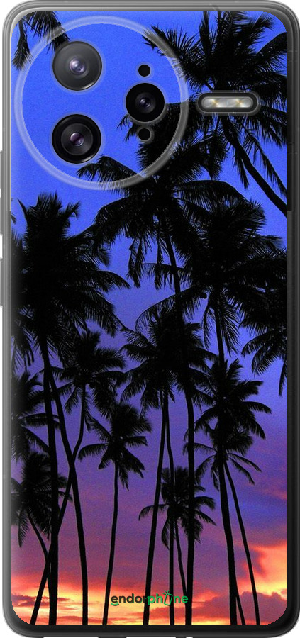 Силиконовый чехол Пальмы для Xiaomi Poco F7 Ultra - 4324u-4086 изображение 