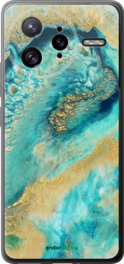 Силиконовый чехол Green marble для Xiaomi Redmi K80 Pro - 4365u-4145 изображение 