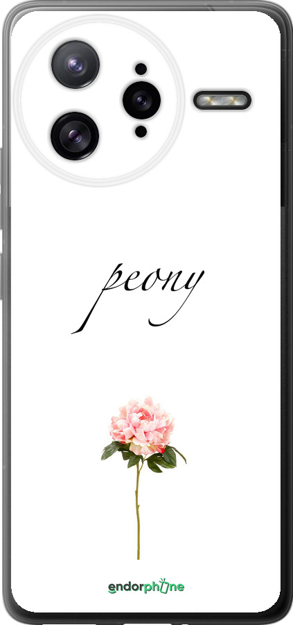 Силиконовый чехол Пион для Xiaomi Redmi K80 Pro - 4366u-4145 изображение 