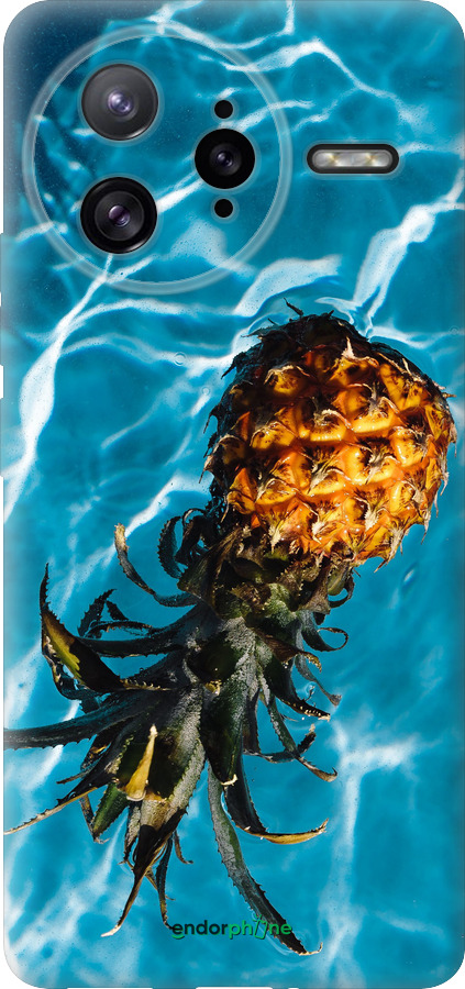 Силиконовый чехол Ананас на воде для Xiaomi Redmi K80 Pro - 4384u-4145 изображение 
