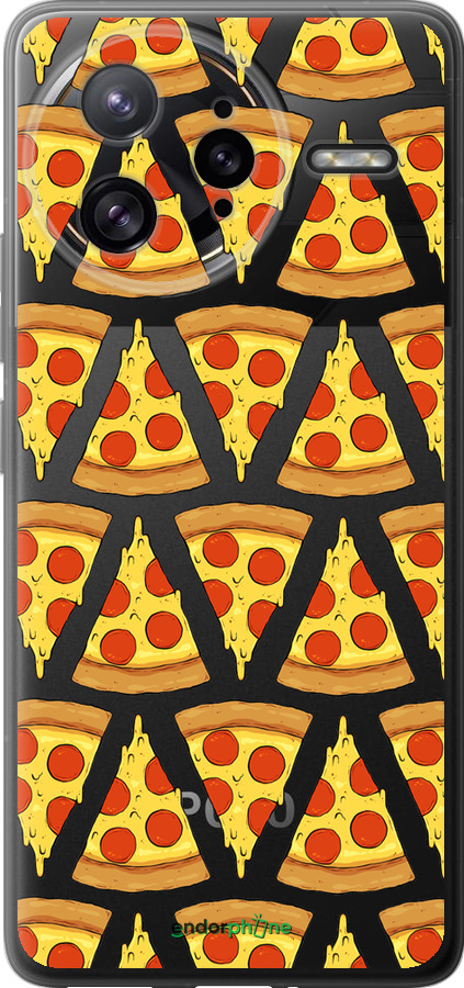 Силиконовый чехол Пицца для Xiaomi Poco F7 Ultra - 4408u-4086 изображение 