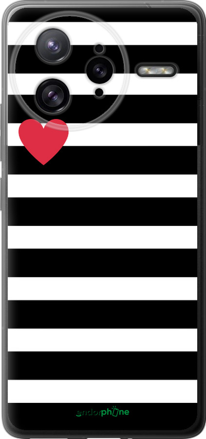 Силіконовий чехол Чорно-білі смуги для Xiaomi Redmi K80 Pro - 4461u-4145 изображение 
