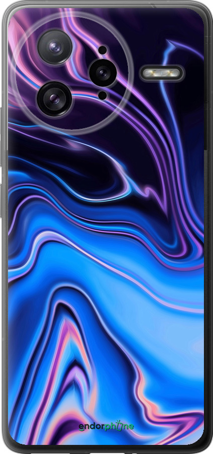 Силиконовый чехол Узор воды для Xiaomi Redmi K80 Pro - 4491u-4145 изображение 