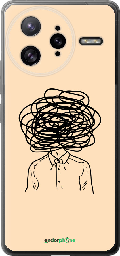 Силиконовый чехол Мысли для Xiaomi Redmi K80 Pro - 4568u-4145 изображение 