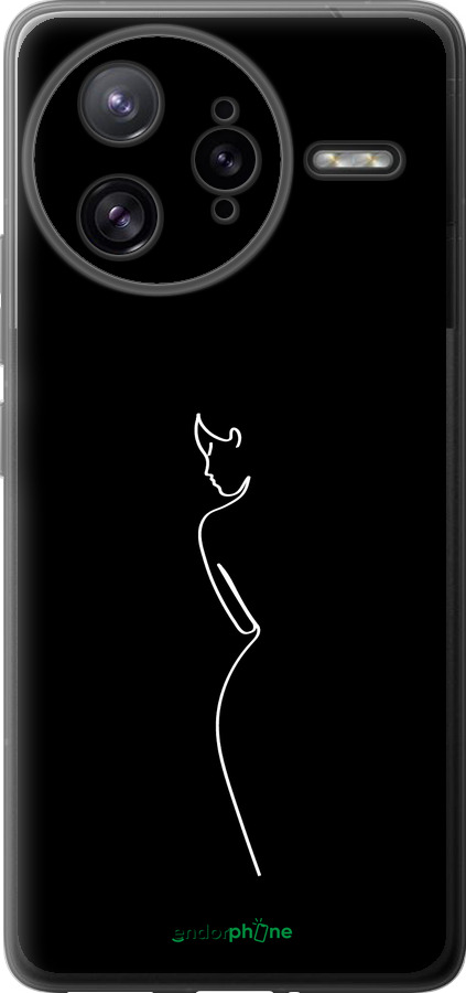 Силиконовый чехол Силуэт1 для Xiaomi Redmi K80 Pro - 4590u-4145 изображение 