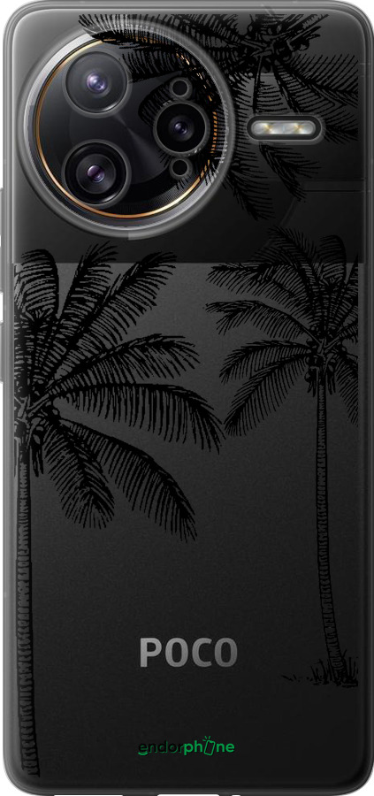 Силиконовый чехол Пальмы1 для Xiaomi Poco F7 Ultra - 4634u-4086 изображение 