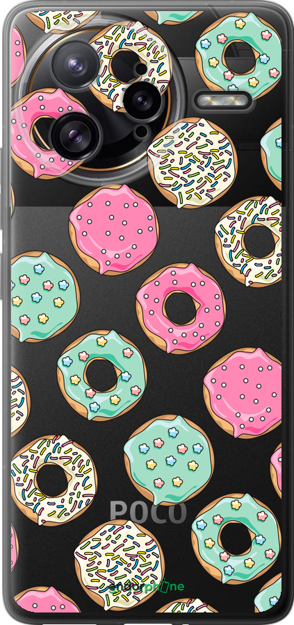 Силіконовий чехол Пончики 1 для Xiaomi Redmi K80 Pro - 4657u-4145 изображение 