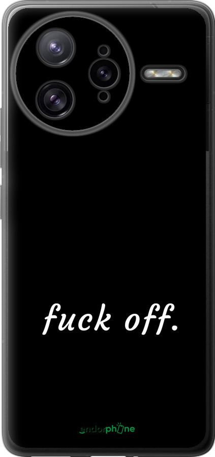 Силиконовый чехол Fuck off для Xiaomi Redmi K80 Pro - 4731u-4145 изображение 