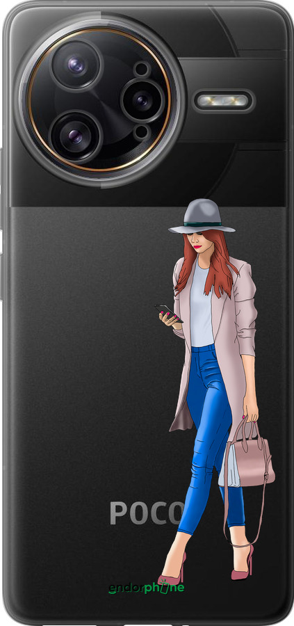 Силиконовый чехол Девушка 1 для Xiaomi Poco F7 Ultra - 4751u-4086 изображение 