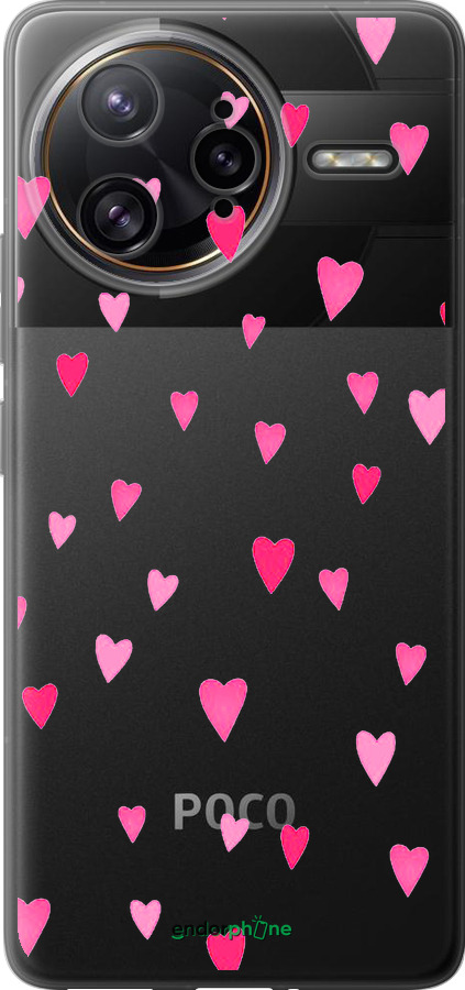 Силіконовий чехол Сердечка 2 для Xiaomi Redmi K80 Pro - 4763u-4145 изображение 