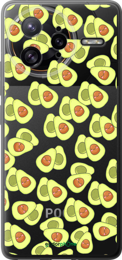Силиконовый чехол Весёлые авокадо для Xiaomi Redmi K80 Pro - 4799u-4145 изображение 