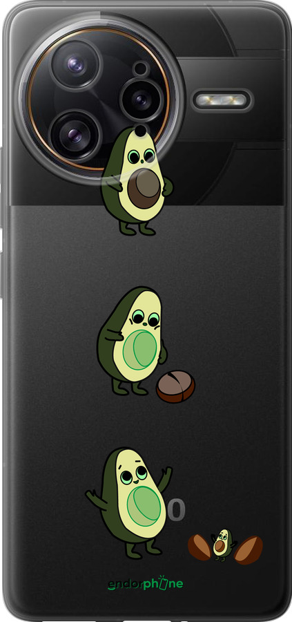 Силиконовый чехол Авокадо 1 для Xiaomi Poco F7 Ultra - 4857u-4086 изображение 