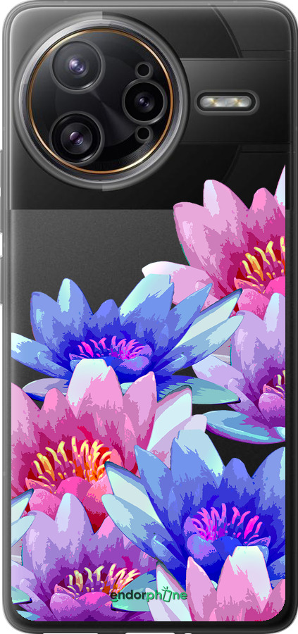 Силиконовый чехол Лотос для Xiaomi Redmi K80 Pro - 4862u-4145 изображение 