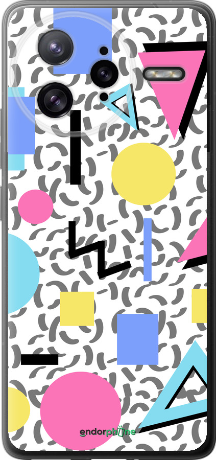 Силиконовый чехол Color shapes для Xiaomi Poco F7 Ultra - 4893u-4086 изображение 