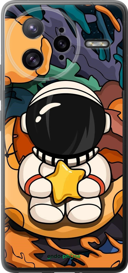 Силиконовый чехол Астронавт и звезда для Xiaomi Redmi K80 Pro - 5326u-4145 изображение 