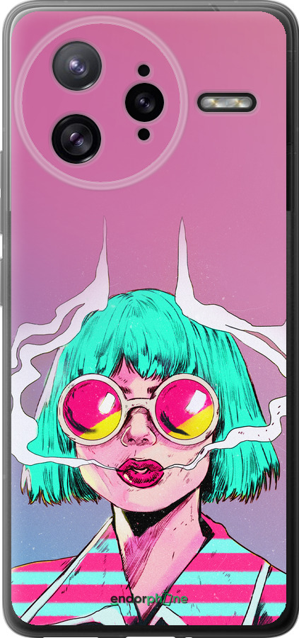 Силіконовий чехол Поп арт дівчина для Xiaomi Redmi K80 Pro - 5378u-4145 изображение 
