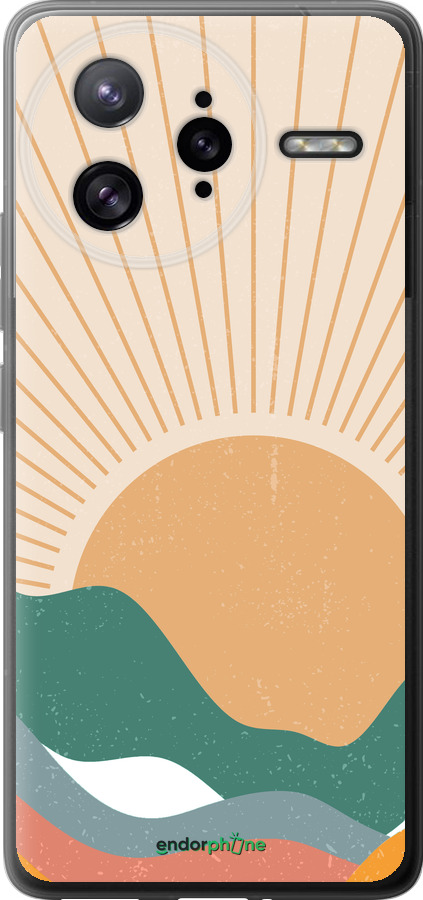 Силиконовый чехол Горы и солнце v2 для Xiaomi Redmi K80 Pro - 5488u-4145 изображение 