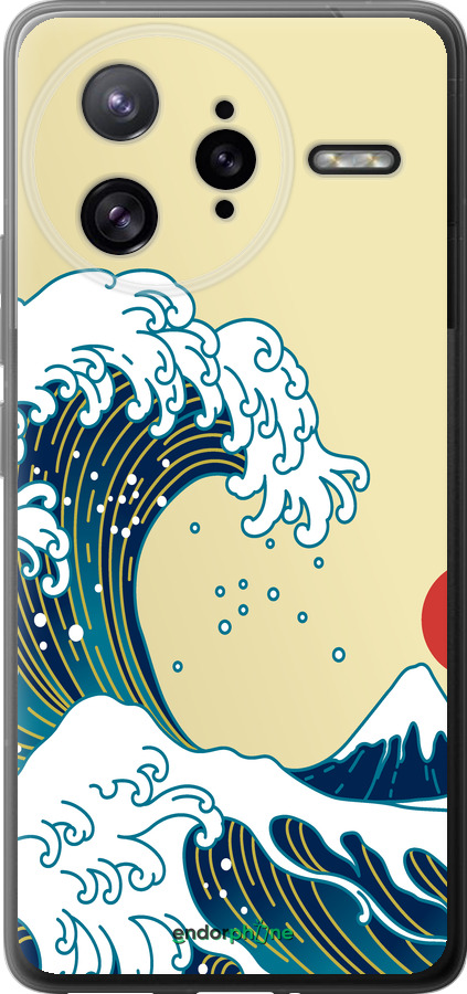 Силіконовий чехол Японські хвилі для Xiaomi Redmi K80 Pro - 5533u-4145 изображение 