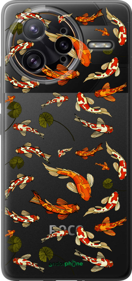 Силіконовий чехол Риби Кої для Xiaomi Redmi K80 Pro - 5535u-4145 изображение 