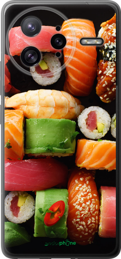 Силиконовый чехол Суши v2 для Xiaomi Poco F7 Ultra - 5539u-4086 изображение 