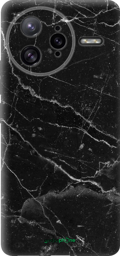 Силиконовый чехол Черный мрамор v2 для Xiaomi Redmi K80 Pro - 5568u-4145 изображение 