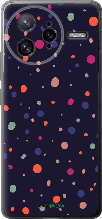 Силіконовий чехол Горошок v2 для Xiaomi Redmi K80 Pro - 5599u-4145 изображение 