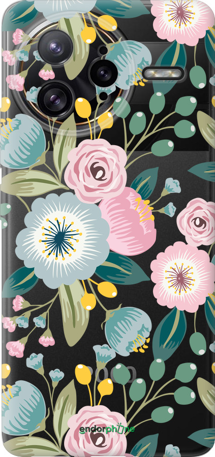 Силіконовий чехол Квіткові шпалери v2 для Xiaomi Redmi K80 Pro - 5602u-4145 изображение 