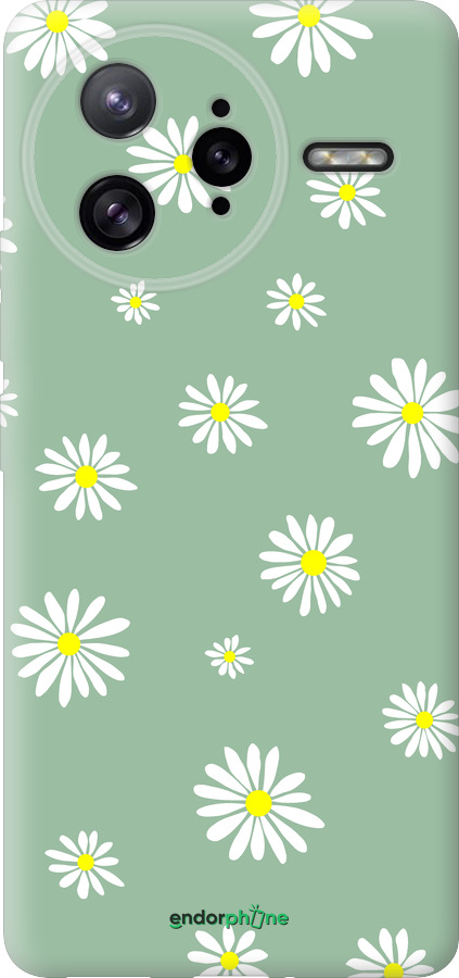 Силиконовый чехол Ромашки v4 для Xiaomi Poco F7 Ultra - 5603u-4086 изображение 