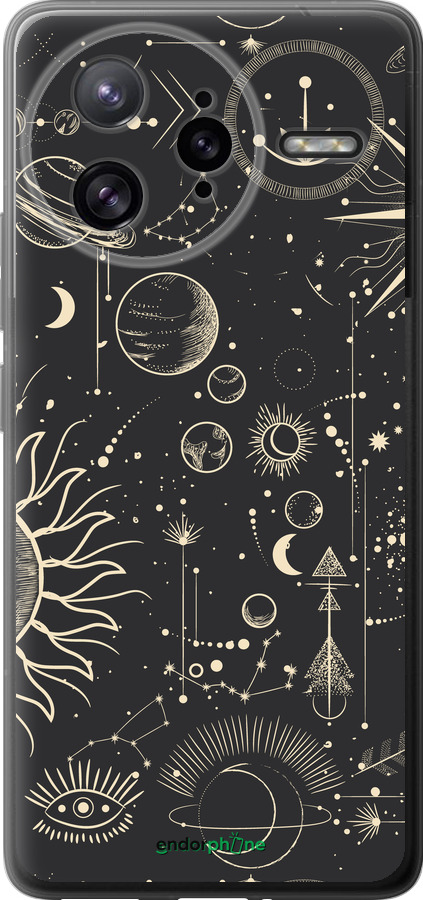 Силиконовый чехол Фаза луны для Xiaomi Redmi K80 Pro - 5605u-4145 изображение 