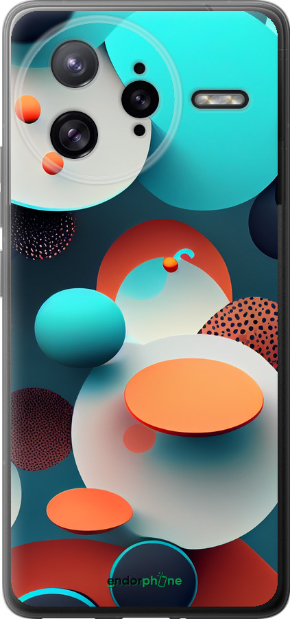 Силиконовый чехол Горошек абстракция для Xiaomi Redmi K80 Pro - 5608u-4145 изображение 