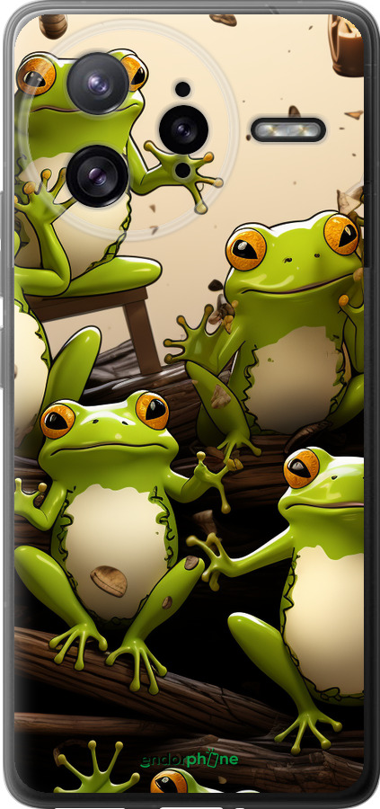 Силиконовый чехол Жабки для Xiaomi Poco F7 Ultra - 5656u-4086 изображение 