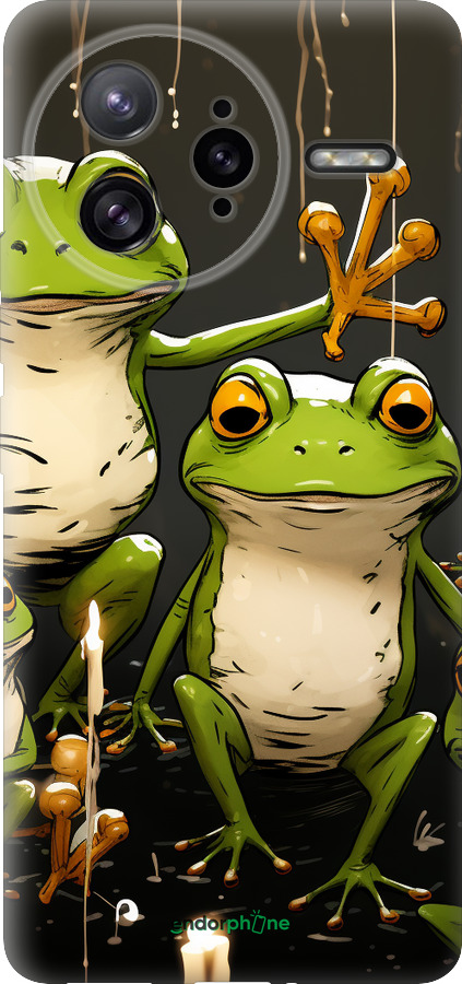 Силиконовый чехол Жабки 2 для Xiaomi Poco F7 Ultra - 5657u-4086 изображение 