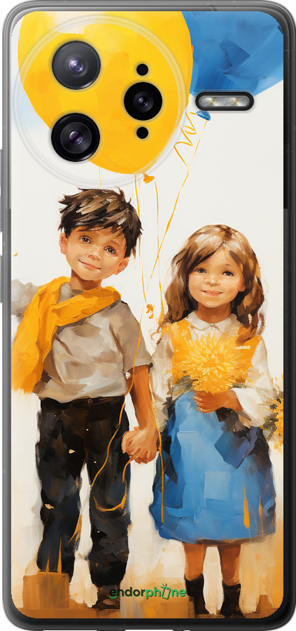 Силиконовый чехол Дети с шариками для Xiaomi Redmi K80 Pro - 5659u-4145 изображение 