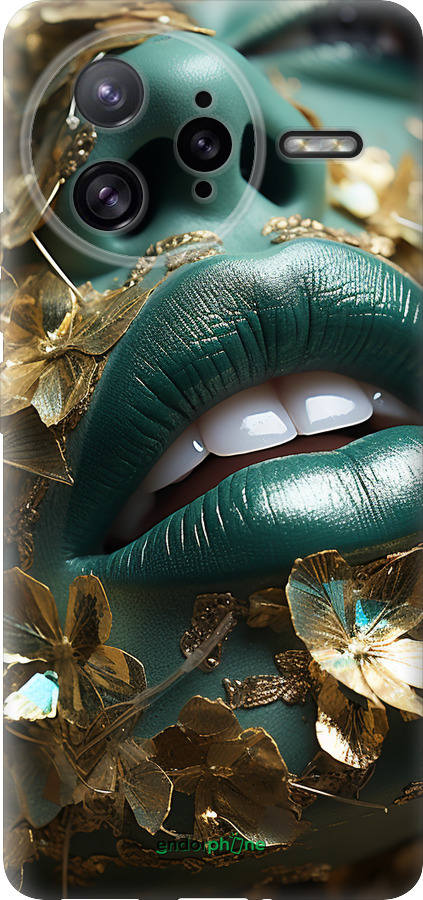 Силиконовый чехол Губы 2 для Xiaomi Redmi K80 Pro - 5667u-4145 изображение 