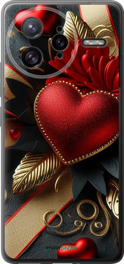 Силіконовий чехол Сердечки v2 для Xiaomi Poco F7 Ultra - 5832u-4086 изображение 