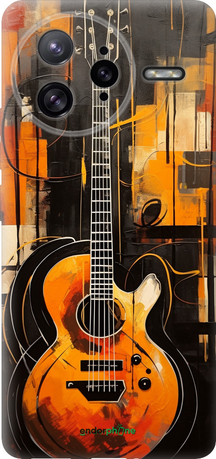 Силиконовый чехол Чехол для телефона Оранжевая Гитара для Xiaomi Redmi K80 Pro - 5934u-4145 изображение 