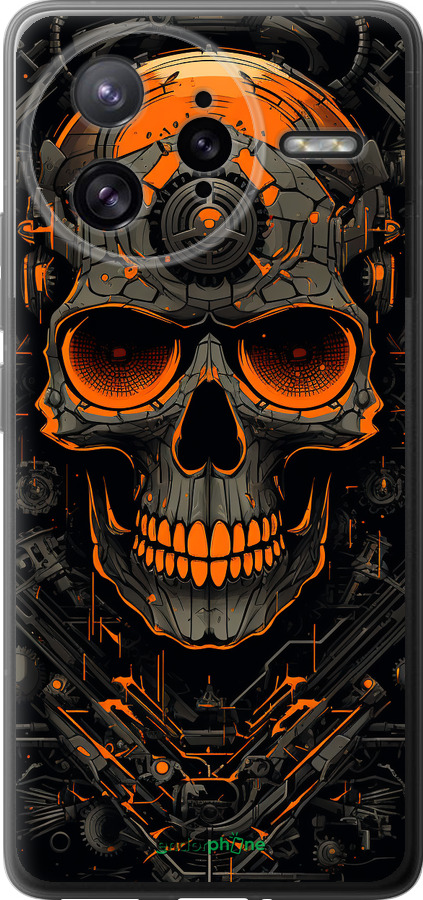 Силіконовий чехол Череп для Xiaomi Redmi K80 Pro - 5952u-4145 изображение 