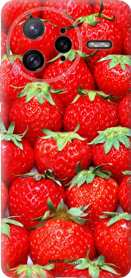 Силиконовый чехол Клубника для Xiaomi Poco F7 Ultra - 6020u-4086 изображение 