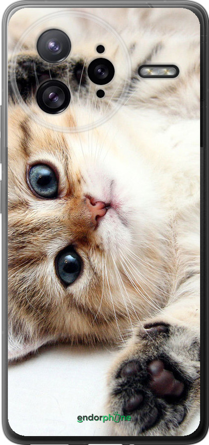 Силиконовый чехол Котик для Xiaomi Poco F7 Ultra - 6024u-4086 изображение 