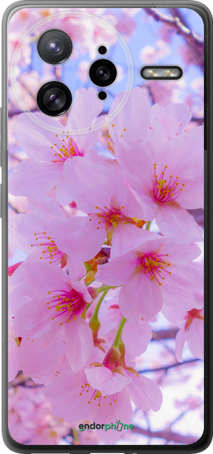 Силиконовый чехол Сакура для Xiaomi Poco F7 Ultra - 6029u-4086 изображение 