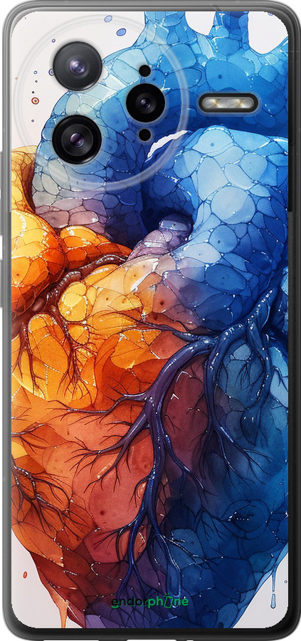 Силиконовый чехол Арт-сердце для Xiaomi Redmi K80 Pro - 6034u-4145 изображение 