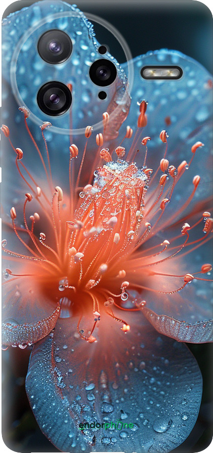 Силиконовый чехол Роса на цветке для Xiaomi Poco F7 Ultra - 6039u-4086 изображение 