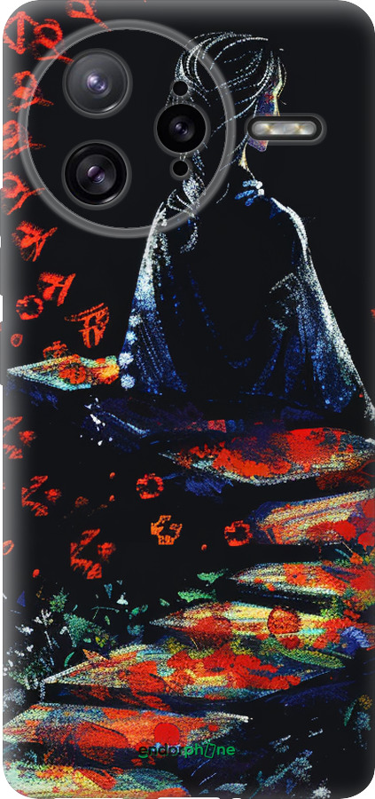 Силиконовый чехол Мечтательная девушка для Xiaomi Poco F7 Ultra - 6042u-4086 изображение 