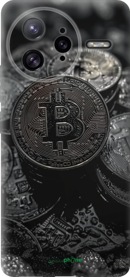 Силиконовый чехол Black Bitcoin для Xiaomi Poco F7 Ultra - 6090u-4086 изображение 
