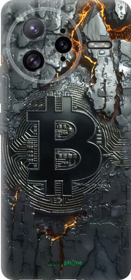 Силиконовый чехол Раскаленный биткойн для Xiaomi Poco F7 Ultra - 6091u-4086 изображение 